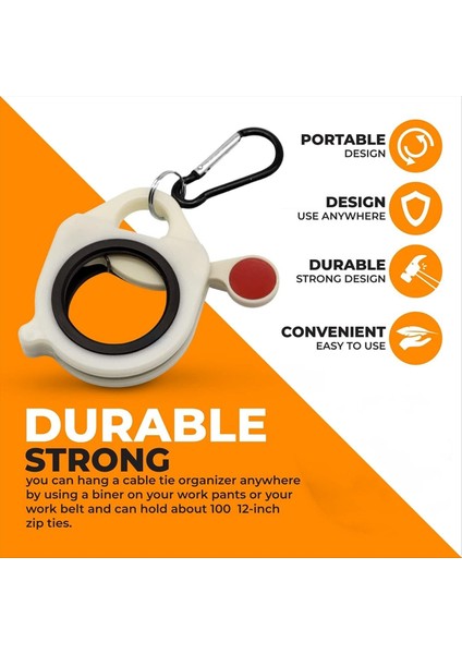 Taşınabilir Kravat Organizatör Kablo Kravat Organizatör Kablo Kravat Depolama Taşınabilir Floresan Depolama Kablo Kravat Tutucu (Yurt Dışından) indirimleri