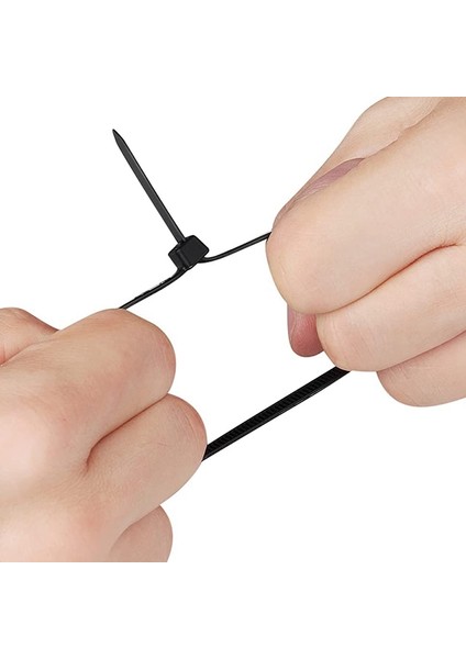 Kablo Bağları Siyah Paket 300 mm x 7.6 mm Uv Dayanıklı Ultra 75 kg Gerilme Mukavemeti Isıya Dayanıklı Dayanıklı (Yurt Dışından) fırsatları