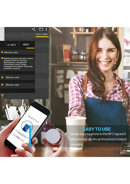 Nfc Etiketleri, Nfc Kartları, 215 Nfc Etiketi Yeniden Verilebilir 215 Nfc Para Kartları Uyumlu, Nfc Özellikli Cep Telefonları ve Cihazlar (Yurt Dışından) modelleri