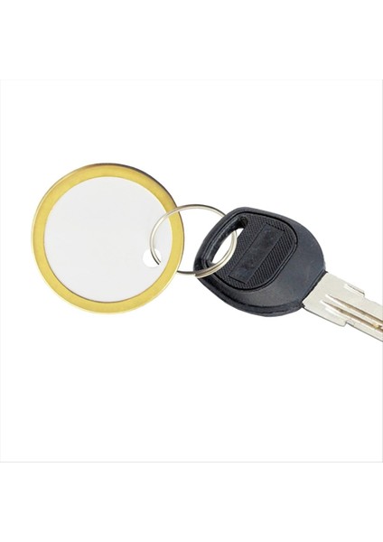 180PCS Metal Jant Etiketleri Anahtar Etiketler Araba Tuşları ve Kapı Anahtarları Için Metal Halkalı Yuvarlak Kağıt Etiketler, Beyaz ve Altın (Yurt Dışından) indirimleri