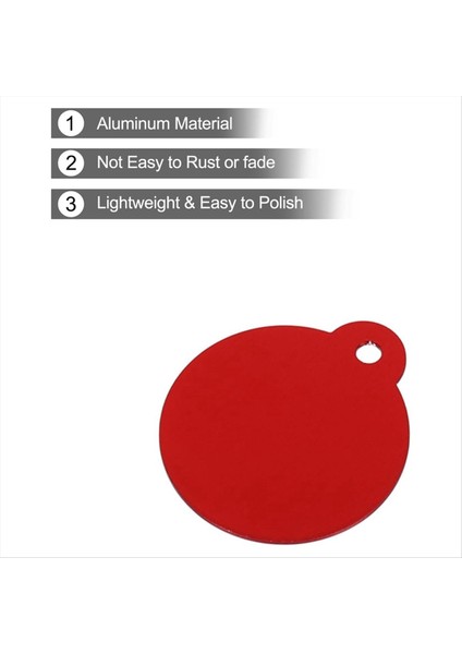 30PCS Yuvarlak Lazer Gravür Boşluklar Etiketler, Boş Etiketleri Damgalar, Köpek Kimliği Etiketi, Pet Için 10 Renkli Dıy Metal Etiket, Craft Etiketleri (Yurt Dışından) fırsatları