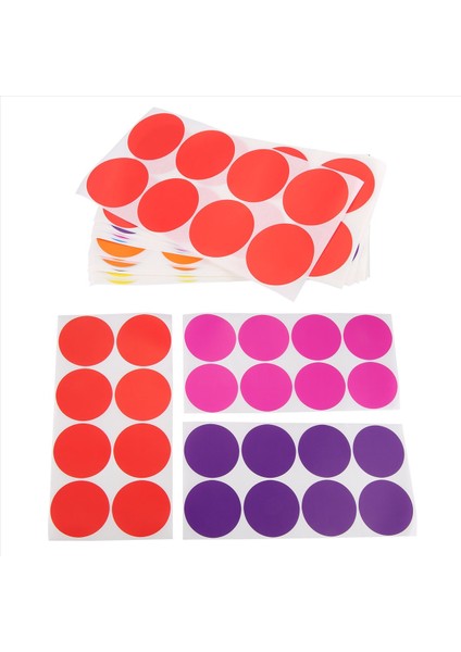 2 Inç Yuvarlak Renk Kodlama Etiketi 10 Çeşitli Renkler Çember Dot Etiketleri Kendinden Yapışkan Renkli Düz Renk Etiketi (400) (Yurt Dışından) fiyatları