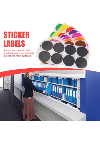 2 Inç Yuvarlak Renk Kodlama Etiketi 10 Çeşitli Renkler Çember Dot Etiketleri Kendinden Yapışkan Renkli Düz Renk Etiketi (400) (Yurt Dışından) indirimleri