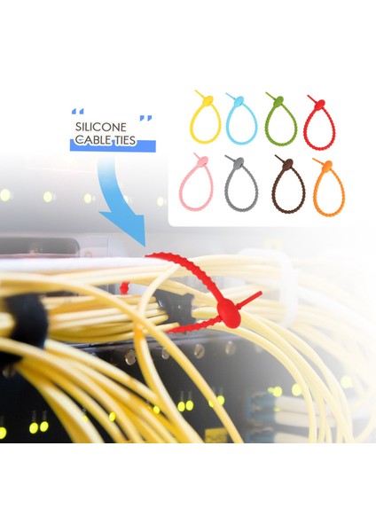 40PCS Renkli Silikon Bağlar Çanta Klipsi, Kablo Kayışları, Ekmek Kravat, Yeniden Kullanılabilir Kauçuk Twist Kravat, Çok Amaçlı Silikon Bağlar (Yurt Dışından) modelleri