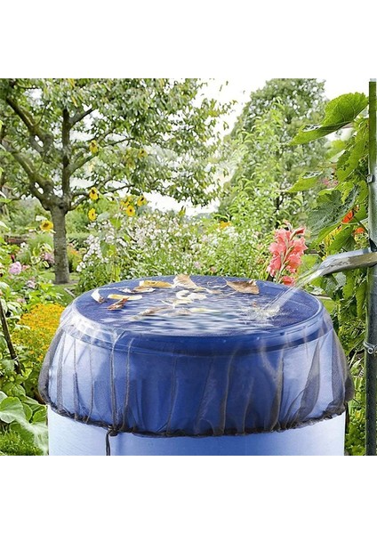 Yağmur Fıçıları Için Örgü Örtü, 4 Adet Yağmur Varil Ağ Ekranı, Düşmüş Yaprak Döküntülerini Korumak Için Çekiliş ile (Yurt Dışından) modelleri