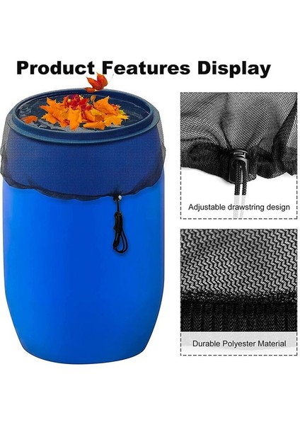 Yağmur Fıçıları Için Örgü Örtü, 4 Adet Yağmur Varil Ağ Ekranı, Düşmüş Yaprak Döküntülerini Korumak Için Çekiliş ile (Yurt Dışından) fırsatları