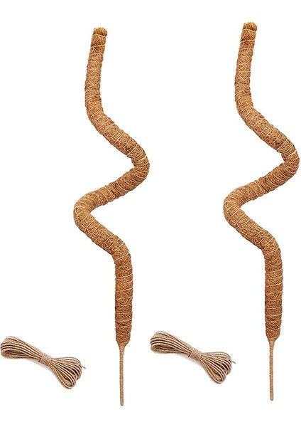 2pcs 48 Inç Yosun Direği, Bitkiler Için Bükülebilir Yosun Direği Monstera Tırmanma Bitkileri Kapalı, Bahçe Kafes Bitki Çubukları (Yurt Dışından)
