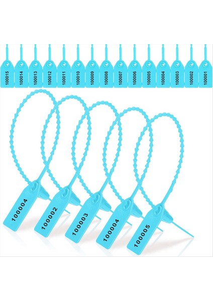 1000 Adet Plastik Kurcalama Contaları Yangın Söndürücü Etiketleri Güvenlik Etiketleri Contalar Güvenlik Numaralı Fermuar Bağları Etiketler Açık Mavi (Yurt Dışından)