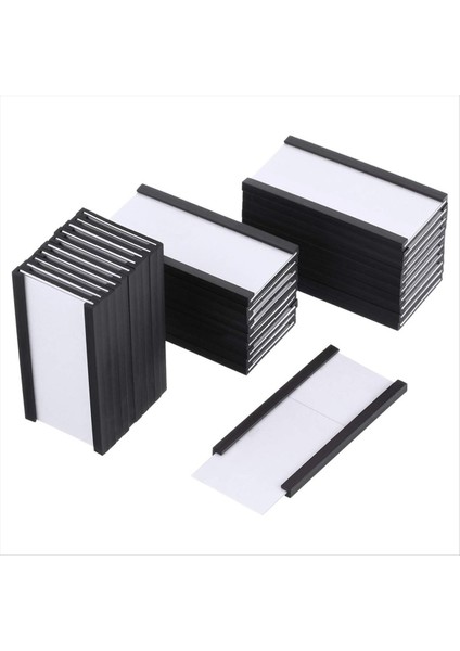 Manyetik Etiket Tutucuları 1inchx 2inch Beyaz Kart Ekleri ve Temiz Plastik Koruyucular Manyetik Veri Kartı Tutucuları (Yurt Dışından)