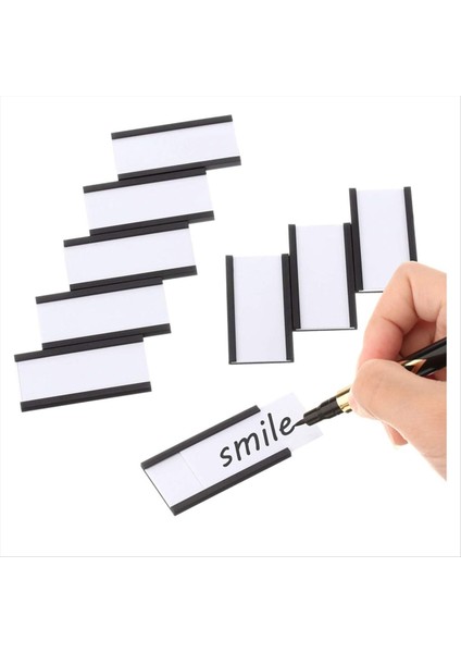 Manyetik Etiket Tutucuları 1inchx 2inch Beyaz Kart Ekleri ve Temiz Plastik Koruyucular Manyetik Veri Kartı Tutucuları (Yurt Dışından) fiyatları