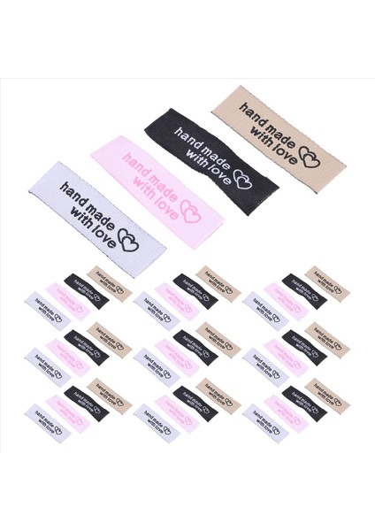120 Adet Kişiselleştirilmiş Dikiş Etiketleri Giyim Etiketlerine Dikilmiş El Yapımı Kalıp Desen Etiket Etiketleri (Yurt Dışından) fiyatları