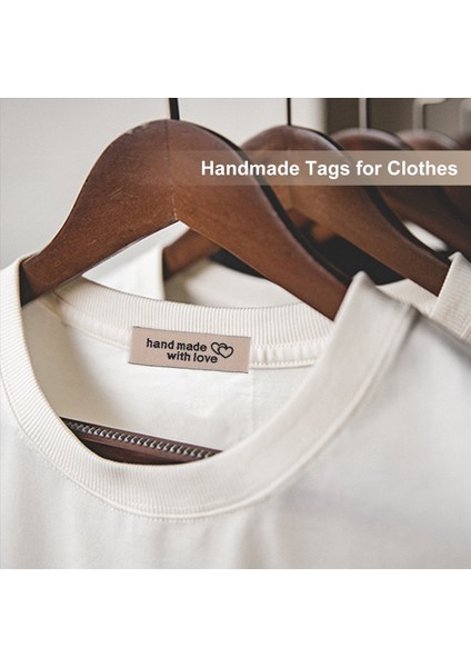120 Adet Kişiselleştirilmiş Dikiş Etiketleri Giyim Etiketlerine Dikilmiş El Yapımı Kalıp Desen Etiket Etiketleri (Yurt Dışından) indirimleri