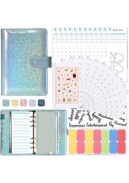A6 Bütçe Planlayıcı Binder Fermuar Zarfları Bütçeleme Için Nakit Zarflar, A6 Nakit Bütçe Binde B Için Para Organizatörü B (Yurt Dışından)