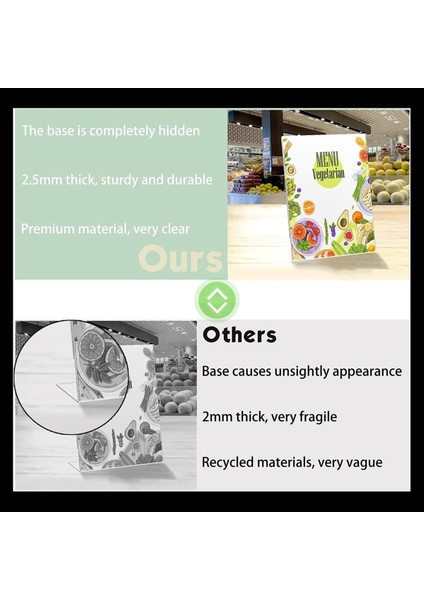 Akrilik Işaret Tutucu 5X7IN, 4 Paket Açık Plastik Işaret Tutucu Gizli Slanted, Broşür Belge Kağıt Ekran Standı (Yurt Dışından) indirimleri