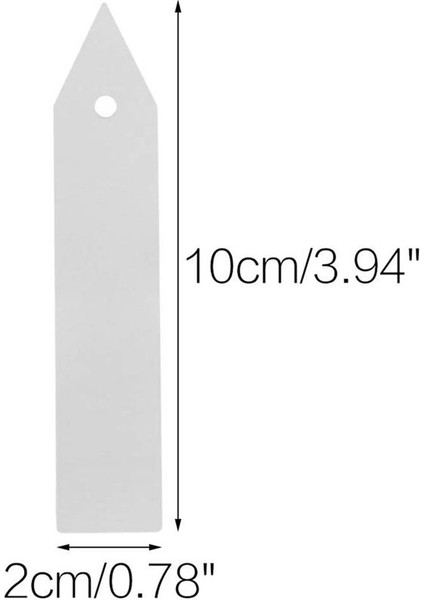 200 Adet Plastik Bitki Kreş Bahçe Etiketleri Bahçe Kazık Etiketleri Beyaz 10X2CM (Yurt Dışından) fiyatları