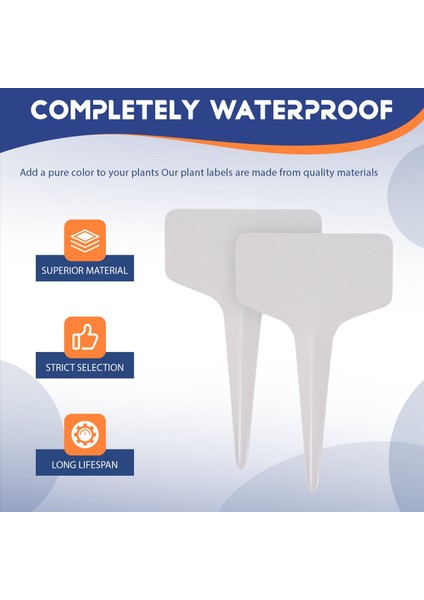 50PCS Plastik Bitki T-Tipi Etiketler Işaretleyiciler Kreş Bahçe Dekorasyon Etiketleri Bahçe Dekor Bahçecilik Etiketi (Yurt Dışından) fırsatları