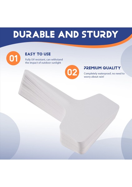 50PCS Plastik Bitki T-Tipi Etiketler Işaretleyiciler Kreş Bahçe Dekorasyon Etiketleri Bahçe Dekor Bahçecilik Etiketi (Yurt Dışından) indirimleri