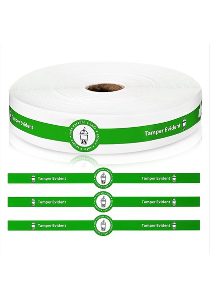 500 Pcs Güvenli Güvenli Tercüman Içecek Kapakları Için Çıkartmalar Çıkartmalar Yiyecek Dağıtım Etiketleri Taze Etiketleri Için Mühürlü (Yurt Dışından)