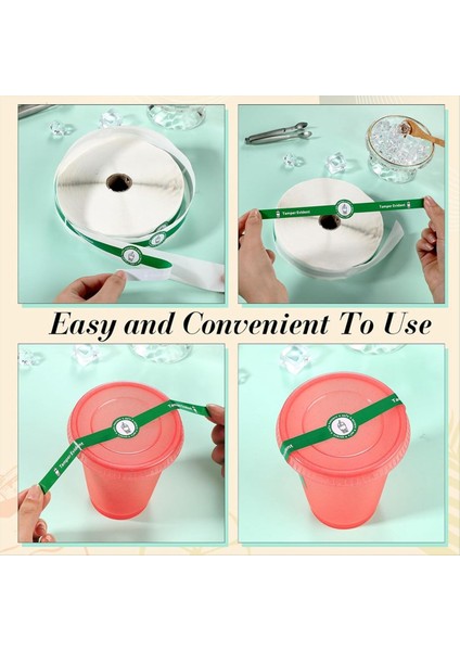 500 Pcs Güvenli Güvenli Tercüman Içecek Kapakları Için Çıkartmalar Çıkartmalar Yiyecek Dağıtım Etiketleri Taze Etiketleri Için Mühürlü (Yurt Dışından) modelleri