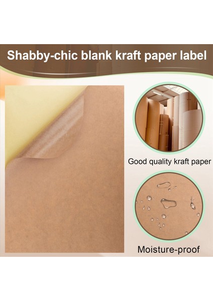 100 Yaprak A4 Kraft Yazdırılabilir Çıkartma Kendi Kendine Yapışkan Etiket Etiketi Lazer Mürekkep Püskürtmeli Yazıcı Fotokopi Makinesi Için Kağıt Sayfa (Yurt Dışından) indirimleri