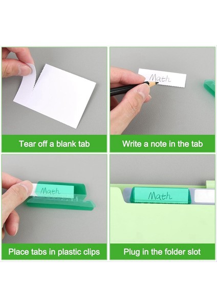 100 Adet Dosya Klasörü Sekmeleri 3.15 Inç Asma Dosya Klasör Sekmeleri ve Plastik Asma Dosya Sekmeleri, Çok Renkli (Yurt Dışından) modelleri