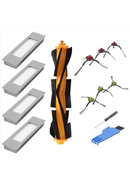 Vac/vac Max/vac Station Robot Süpürge, Ana Fırça Filtresi ve Yan Fırçalar Için Uygun Yedek Aksesuar Seti (Yurt Dışından) modelleri