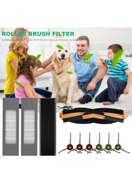 Ozmo T8 T9 Elektrikli Süpürge Aksesuarları Rulo Fırça Filtre Kenarı Için Uygundur (Yurt Dışından) indirimleri