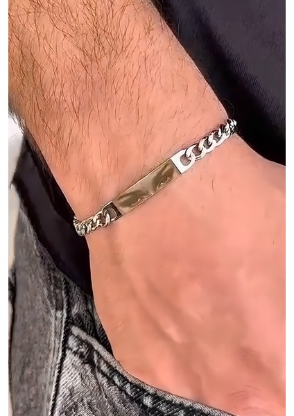 Kişiye Özel Göz Resim Baskılı Paslanmaz Çelik Bileklik Sevgiliye Hediye SCB83