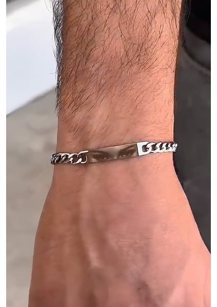 Kişiye Özel Göz Resim Baskılı Paslanmaz Çelik Bileklik Sevgiliye Hediye SCB83