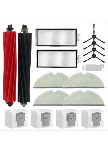 Q8 Max, Max+,q5 Pro ile Uyumludur, Yedek Parçalar Aksesuarlar Ana Yan Fırça Hepa Filtre Paspas Toz Torbası (Yurt Dışından)