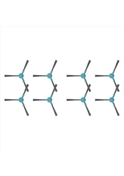 2499 Ultra Home Gelişmiş Aksesuar Yedek Robot Süpürge Yedek Parçaları Için Yan Fırça Seti 8 Adet (Yurt Dışından)