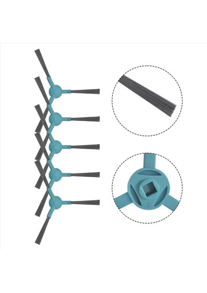 2499 Ultra Home Gelişmiş Aksesuar Yedek Robot Süpürge Yedek Parçaları Için Yan Fırça Seti 8 Adet (Yurt Dışından) fırsatları