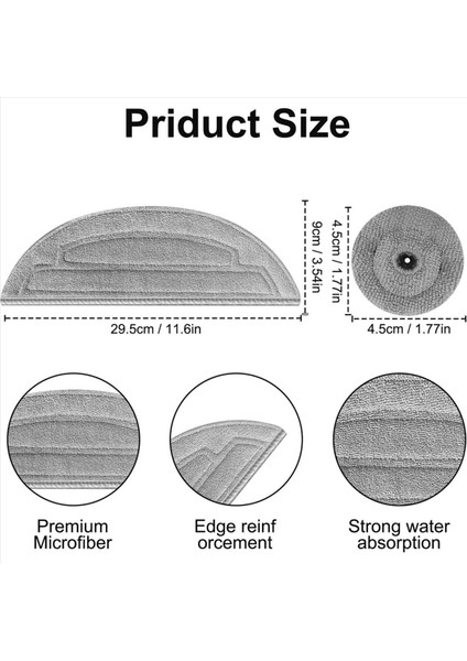 S8 Maxv Ultra / Max Robot Süpürge Aksesuarları Için 10 Adet Mikrofiber Paspas Bezi (Yurt Dışından) fırsatları