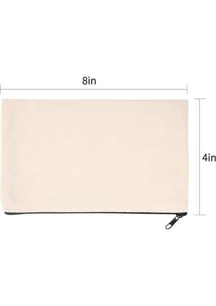 10 Adet Boş Diy Zanaat Torbası Tuval Kalem Kutusu Boş Makyaj Çantaları - Tuval Kalem Torbası Pamuk Tuval Kozmetik Çanta Seyahat Çantası (Yurt Dışından) modelleri