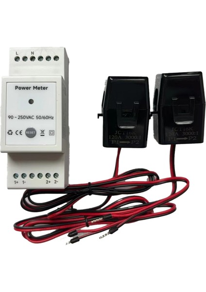 Tuya Smart Life Wifi Enerji Ölçer Çift Yönlü 2 Kanallı Dın Ray, 120A Ct Uygulama Monitörü Ihracat ve Ithalat Gücü (Yurt Dışından) indirimleri