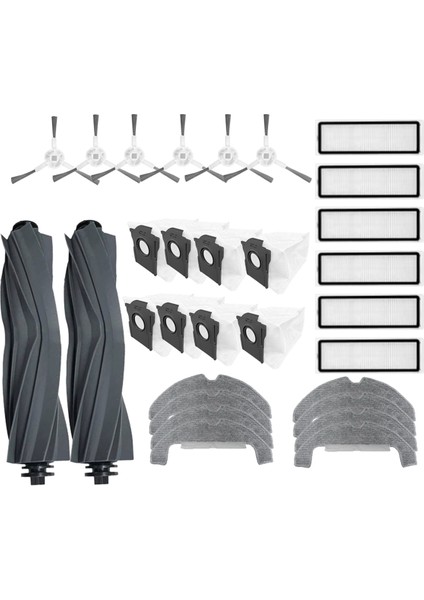 D10 Plus Gen 2 RLD32GD Süpürme Robotu Temizleyici Parçalarının Değiştirilmesi Için 30 Adet Ana Yan Fırça Paspas Filtresi (Yurt Dışından) modelleri