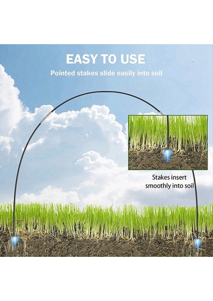 Açık Bahçe Sera Tesisi Tüneli Destek Çerçeve Koruma Kiti Fiber Çubuk Böcek Net Arch Set Tesis Araçları (Yurt Dışından) fırsatları