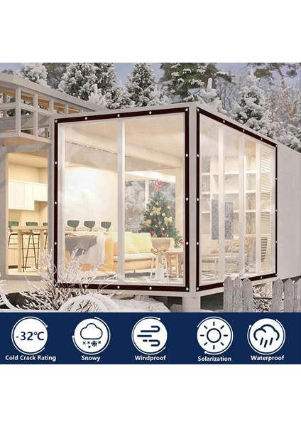 Memurlu Su Geçirmez - Açık Ağır Hizmet Tipi Muşamba, Dış Mekan Şeffaf Kapak 2X2M (Yurt Dışından) indirimleri