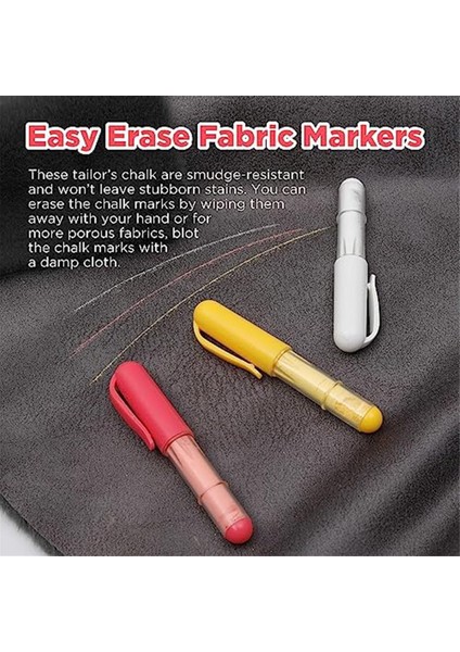 Kumaş Tebeşir Silgisi Yorgan ve Dikiş Için Terzi Tebeşiri (Yurt Dışından) indirimleri