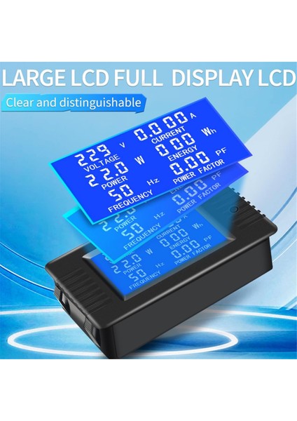 Ac 110V 100A LCD Ekran Açılış Ct Dijital Voltmetre Ampermetre Voltaj Akım Test Cihazı Güç Enerji Frekansı (Yurt Dışından) modelleri