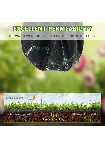 3.5ft x 50FT Bahçe Otu Bariyeri Peyzaj Kumaş Ağır Hizmet Otu Blok Bahçe Mat, Ot Kontrol Bahçe Bezi (Yurt Dışından) fiyatları