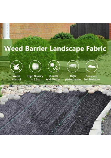 3.5ft x 50FT Bahçe Otu Bariyeri Peyzaj Kumaş Ağır Hizmet Otu Blok Bahçe Mat, Ot Kontrol Bahçe Bezi (Yurt Dışından) modelleri