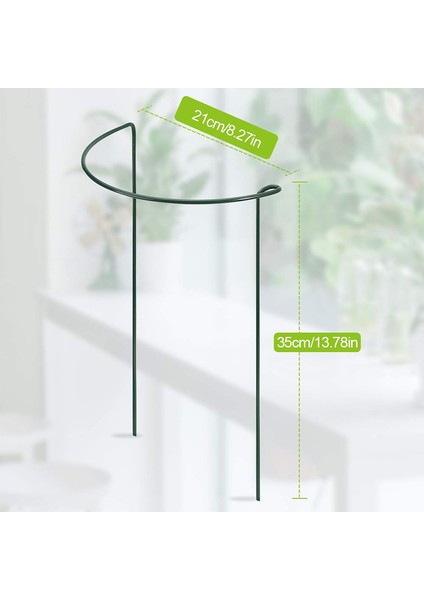 Bitki Destek Hisse Senedi, 4 Pack Yarı Yuvarlak Metal Bahçe Fabrikası Destekleri, Yeşil Bahçe Fabrikası Destek Yüzüğü, Bahçe Sınır Destekleri (Yurt Dışından) fiyatları