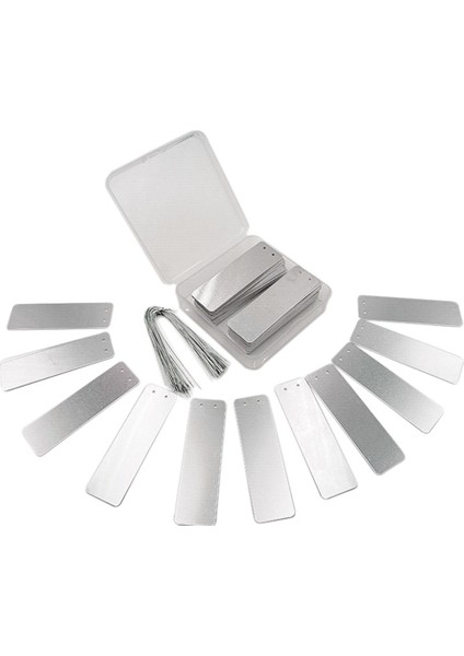 100PCS Alüminyum Bitki Etiketleri, Metal Bitki Etiketleri, Ağaç Kimliği Etiketleri Bitki Alüminyum Etiketi Yuvarlak Sanat Alüminyum Etiketi (Yurt Dışından)