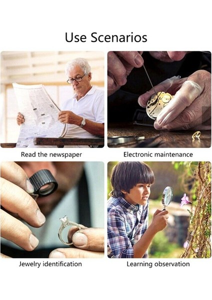 Candy Asi-Tv-On-Tv Tam Sayfa Kitap Büyüteç ve Işık Sayfa 3x Daha Büyük, Optik Sınıf, Parlama Önleyici Siyah (Yurt Dışından) indirimleri