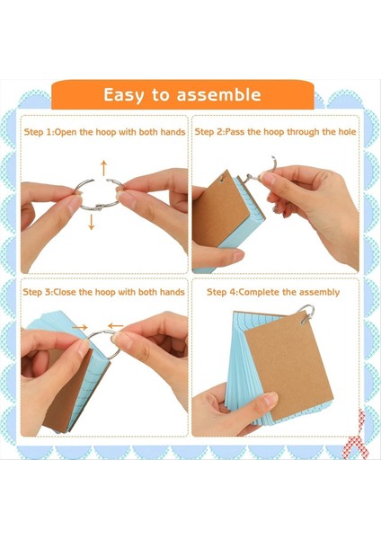 Ring ile 600 Adet Dizin Kartı, 3 x 4 Inç Renkli A7 Ring Alt Çizgisi Çalışma Kartları ile Renkli Flash Kartlar (Yurt Dışından) fırsatları