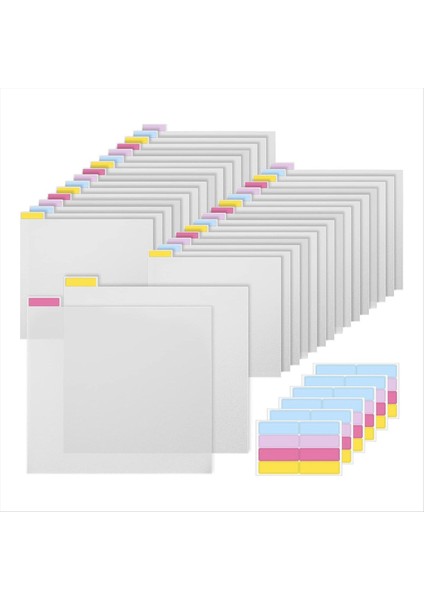 32PIECES Scrapbook Etiket Bölücüler Plastik Scrapbook Kağıt Bölücüler 30.48X30.48CM Scrapbook Kağıdı, Kart Stoku Bölmek Için (Yurt Dışından)