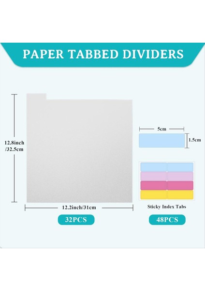 32PIECES Scrapbook Etiket Bölücüler Plastik Scrapbook Kağıt Bölücüler 30.48X30.48CM Scrapbook Kağıdı, Kart Stoku Bölmek Için (Yurt Dışından) fiyatları