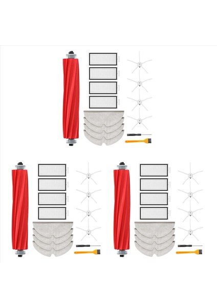 Max/max+ Elektrikli Süpürge Ana Yan Fırça Hepa Filtre Paspaslar Için 2x Yedek Aksesuar (Yurt Dışından)