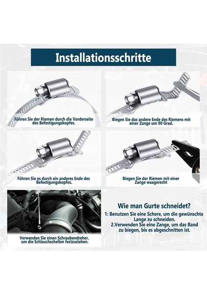 Hortum Kelepçe Paslanmaz Çelik Dıy Kelepçe Hortum Kelepçe Boru Hortumu Hortum 9.84FT Düzeltilebilir Bant Ekli (Yurt Dışından) fırsatları
